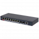 DAHUA S4210-8GT-110 8 PORT 8XGE-2XGE/SFP-1XGE YÖNETİLEBİLİR 110W POE SWİTCH
